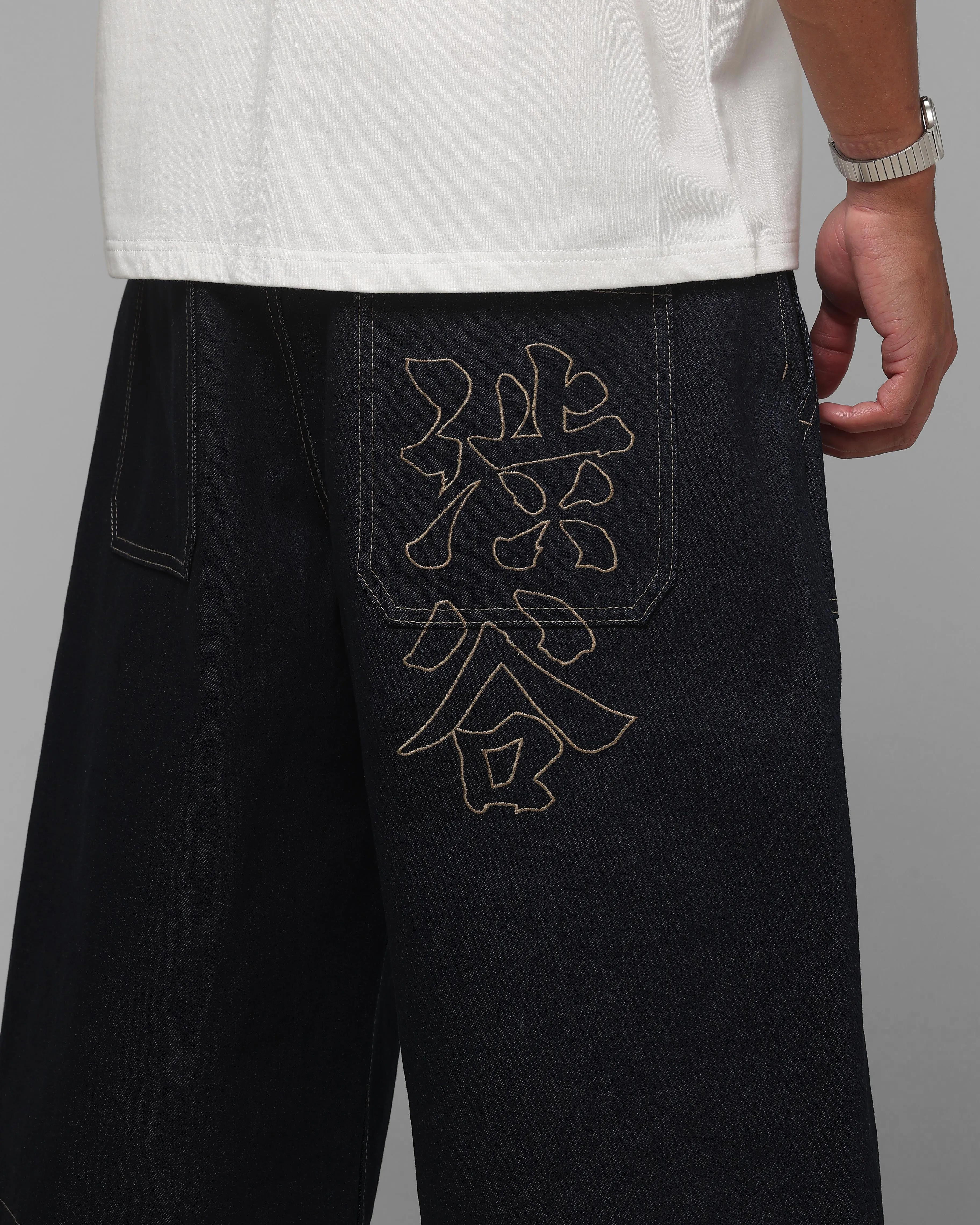 Loiter Shibuya Pleated Jorts Indigo sold by Culture Kings product image thumbnail 4