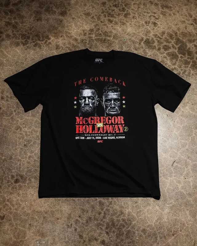 UFC By Culture Kings UFC IFW 2026 McGregor Vs. Holloway T-Shirt Black made by Culture Kings