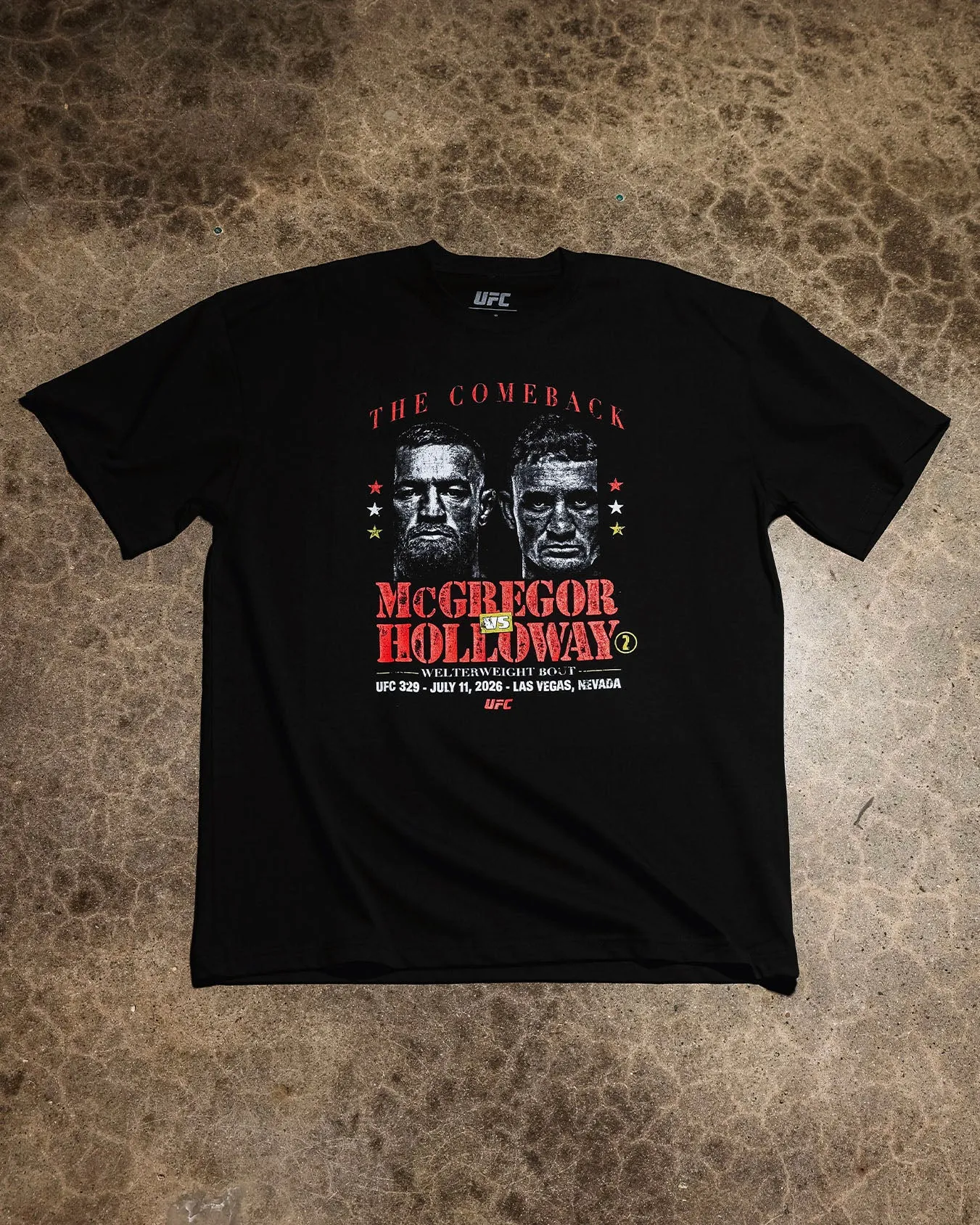 UFC By Culture Kings UFC IFW 2026 McGregor Vs. Holloway T-Shirt Black sold by Culture Kings