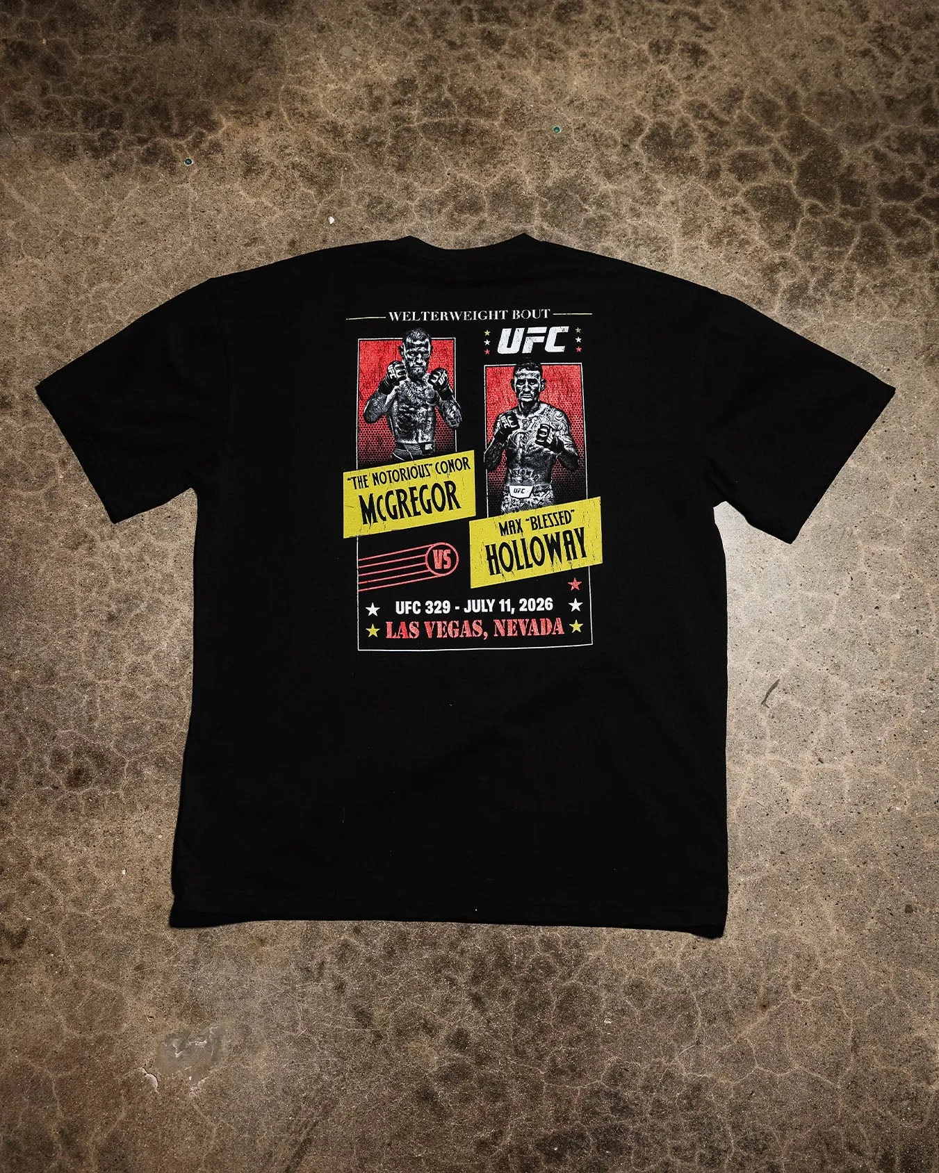 UFC By Culture Kings UFC IFW 2026 McGregor Vs. Holloway T-Shirt Black sold by Culture Kings product image thumbnail 2