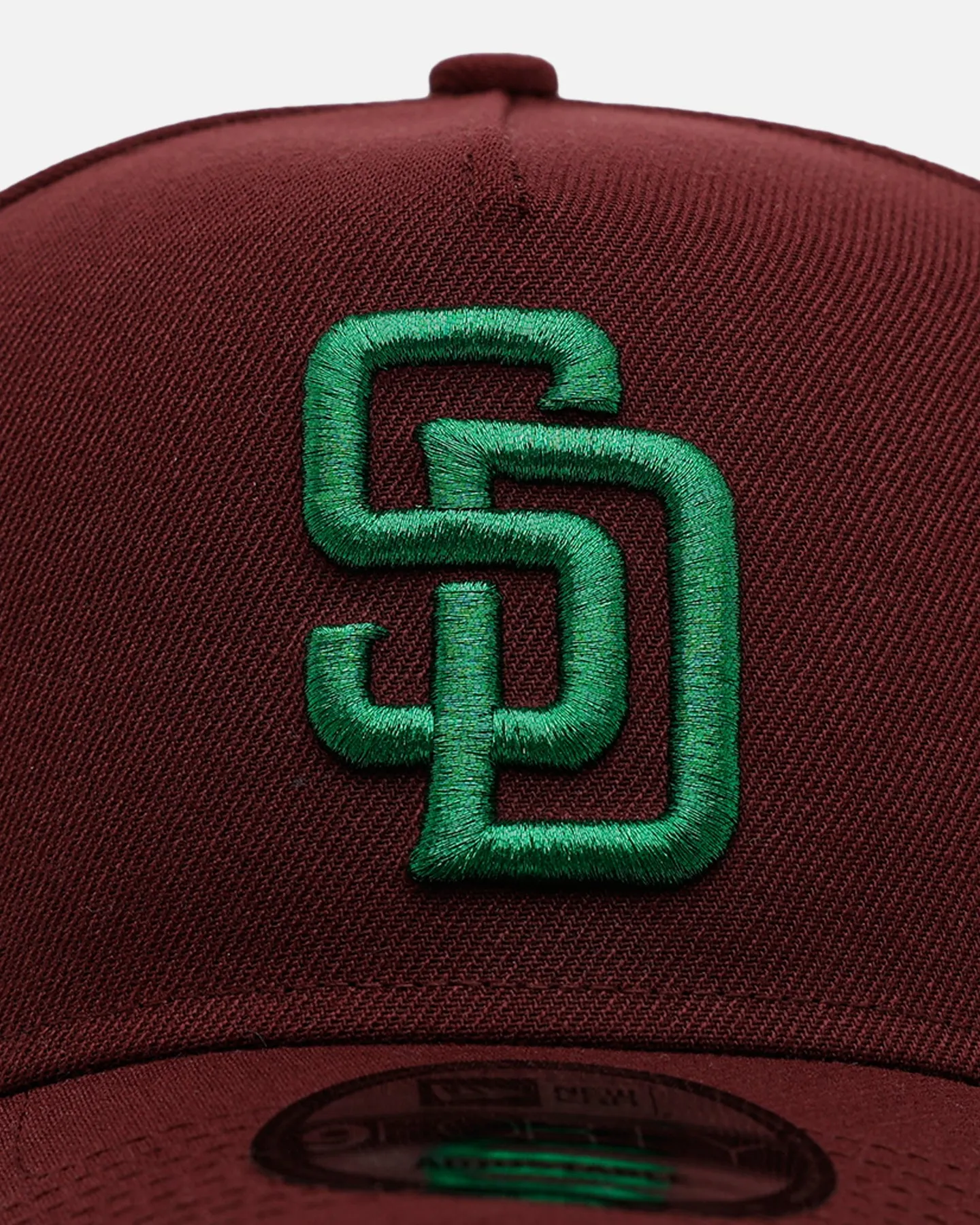 New Era San Diego Padres 'Frosted Burgundy' 9FORTY A-Frame Snapback Burgundy sold by Culture Kings product image thumbnail 5