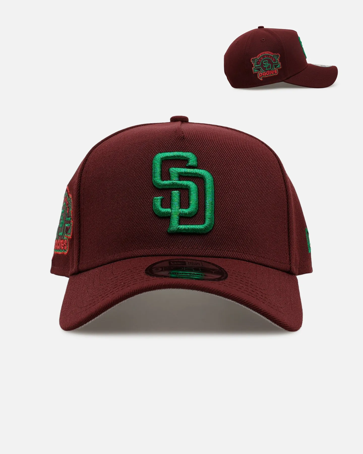New Era San Diego Padres 'Frosted Burgundy' 9FORTY A-Frame Snapback Burgundy sold by Culture Kings