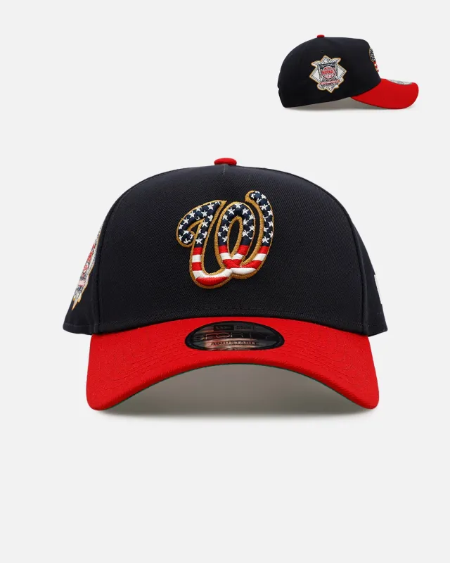 New Era Washington Nationals 'Fourth Of July' 9FORTY A-Frame Snapback Navy/Red made by New Era