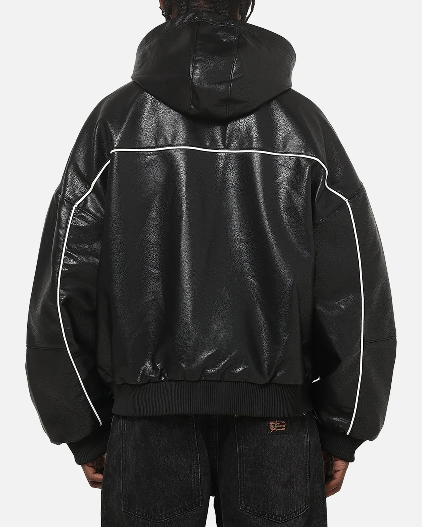 Carré Velocity Vegan Leather Bomber Jacket Black sold by Culture Kings product image thumbnail 3