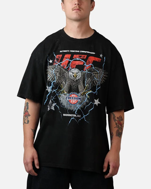 UFC By Culture Kings UFC 250 Freedom T-Shirt Black Acidwash made by Culture Kings