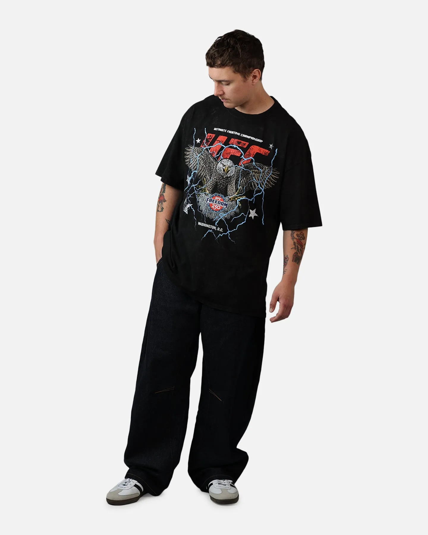 UFC By Culture Kings UFC 250 Freedom T-Shirt Black Acidwash sold by Culture Kings product image thumbnail 3
