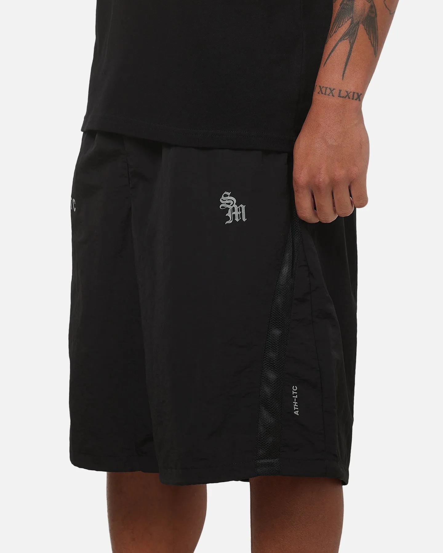 Saint Morta Athltc S2 Baggy Track Shorts Black sold by Culture Kings product image thumbnail 3