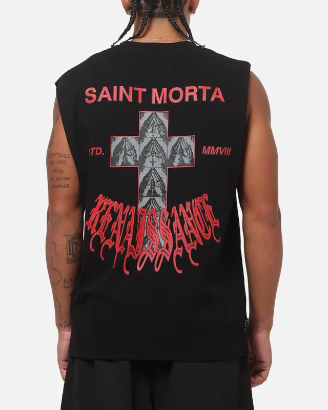 Saint Morta Exodus Oversized Muscle T-Shirt Black made by Culture Kings