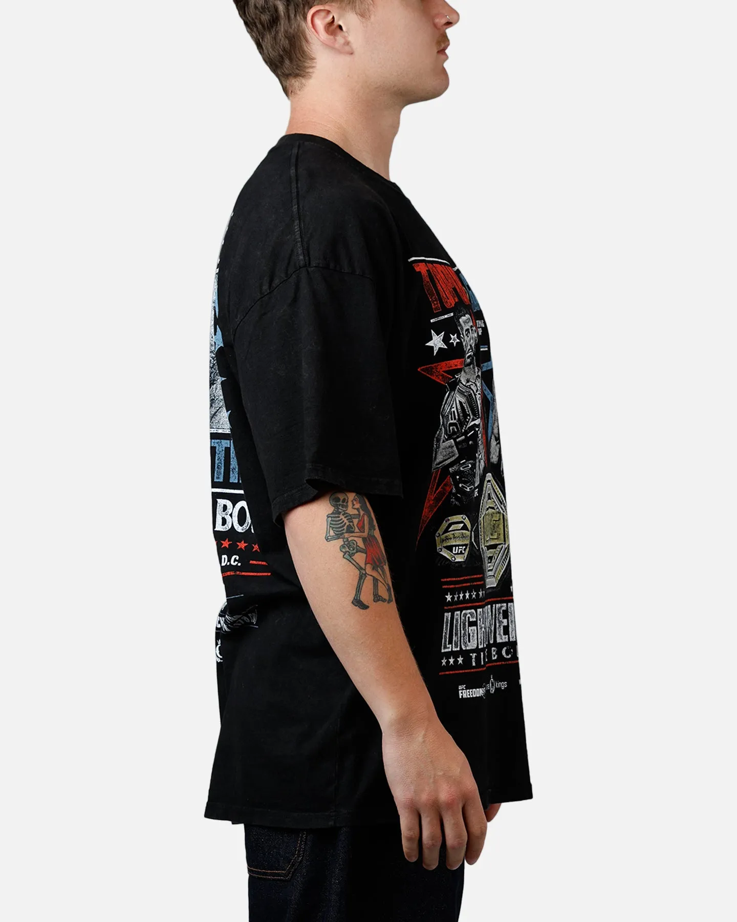 UFC By Culture Kings UFC 250 Topuria Vs Gaethje T-Shirt Black Acidwash sold by Culture Kings product image thumbnail 4