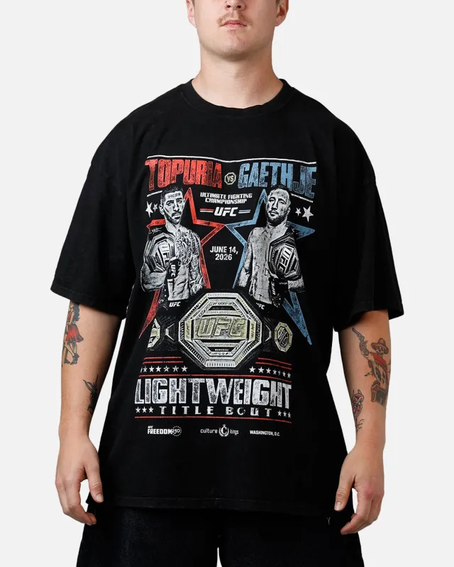 UFC By Culture Kings UFC 250 Topuria Vs Gaethje T-Shirt Black Acidwash made by Culture Kings