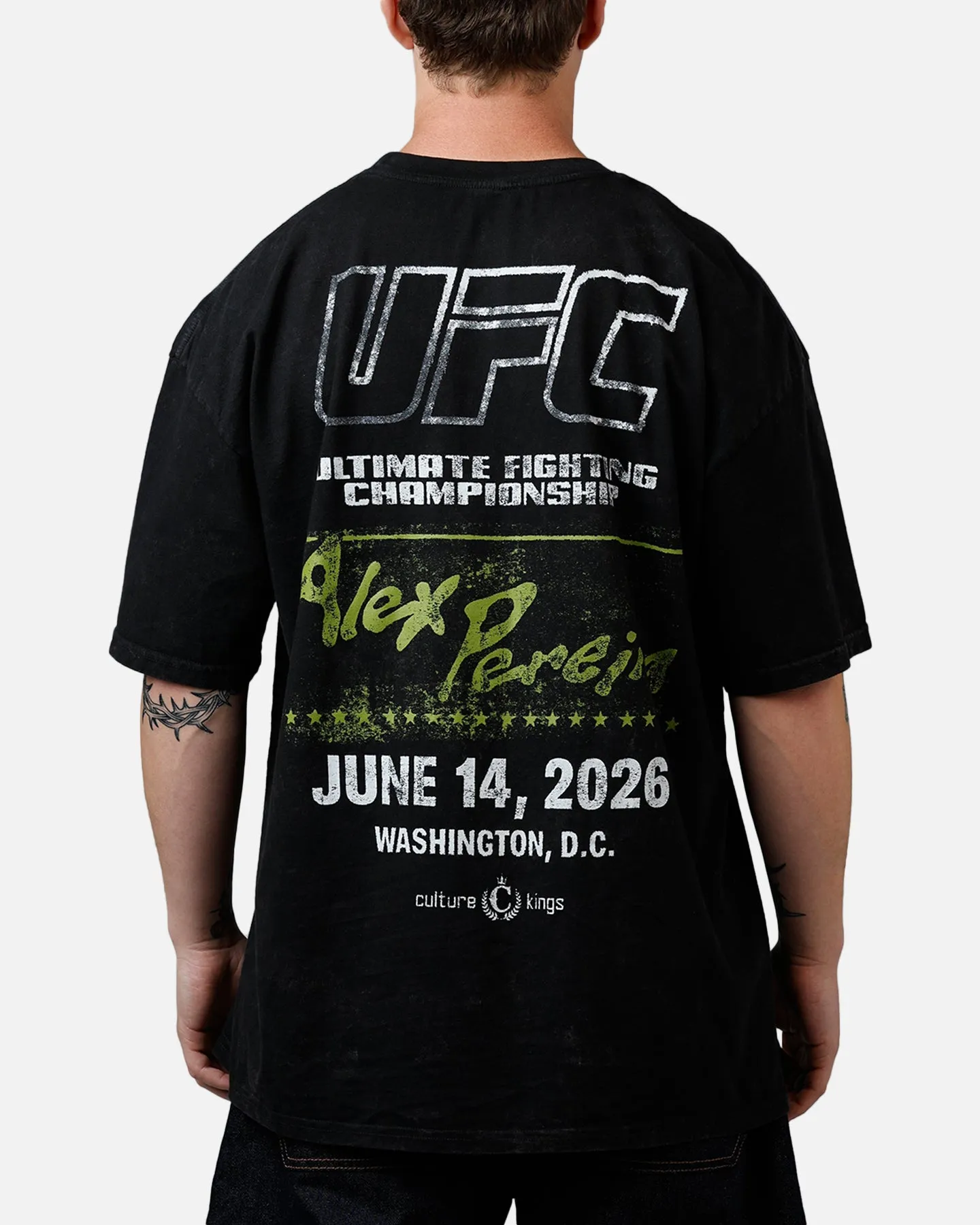 UFC By Culture Kings UFC 250 Alex Pereira T-Shirt Black Acidwash sold by Culture Kings product image thumbnail 2