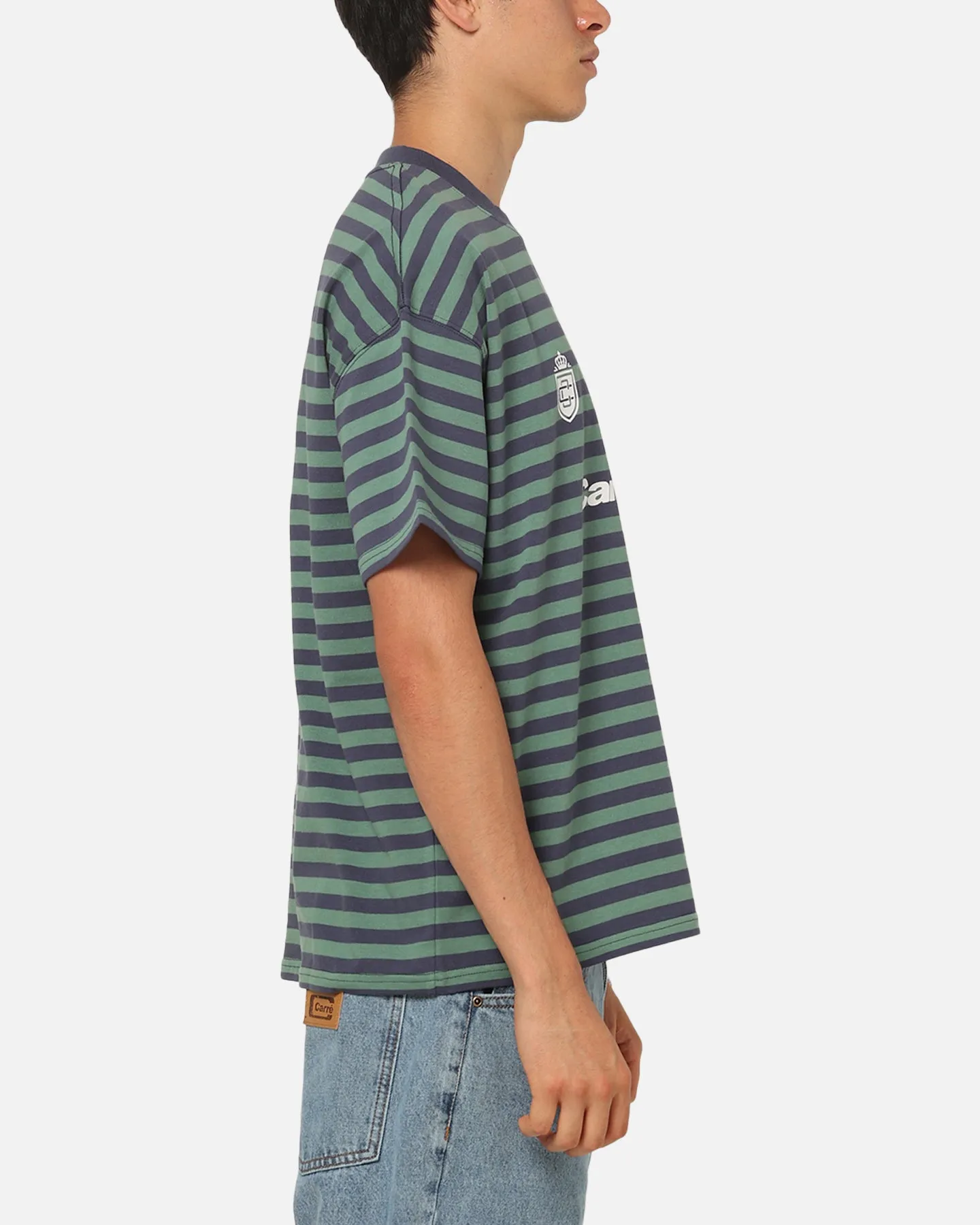 Carre Collective Stripe T-Shirt Navy Stripe sold by Culture Kings product image thumbnail 4