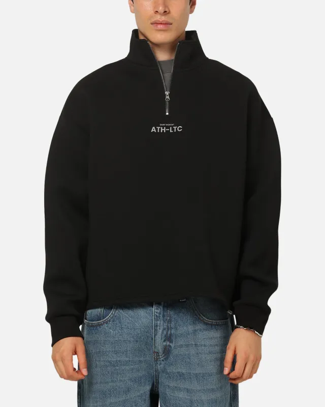 Saint Morta Athltc Quarter Zip Crewneck Black made by Culture Kings