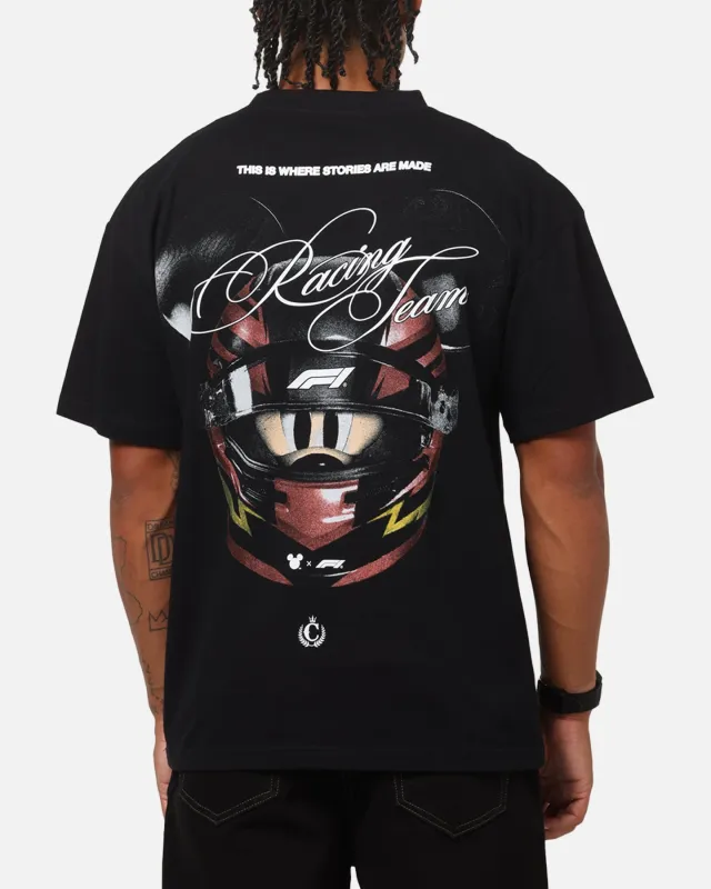 Culture Kings Disney x Formula 1® Mickey Helmet Vintage T-Shirt Black made by Culture Kings