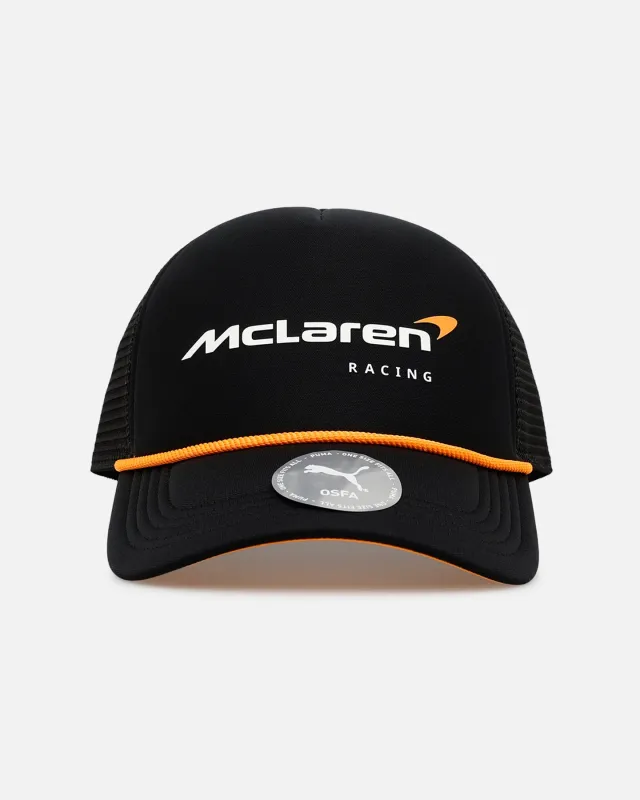 Puma McLaren Trucker Snapback Black made by Puma