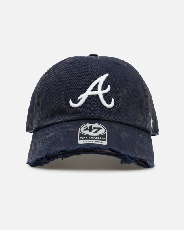 47 Brand Atlanta Braves 47 Clean Up Strapback OTC made by 47