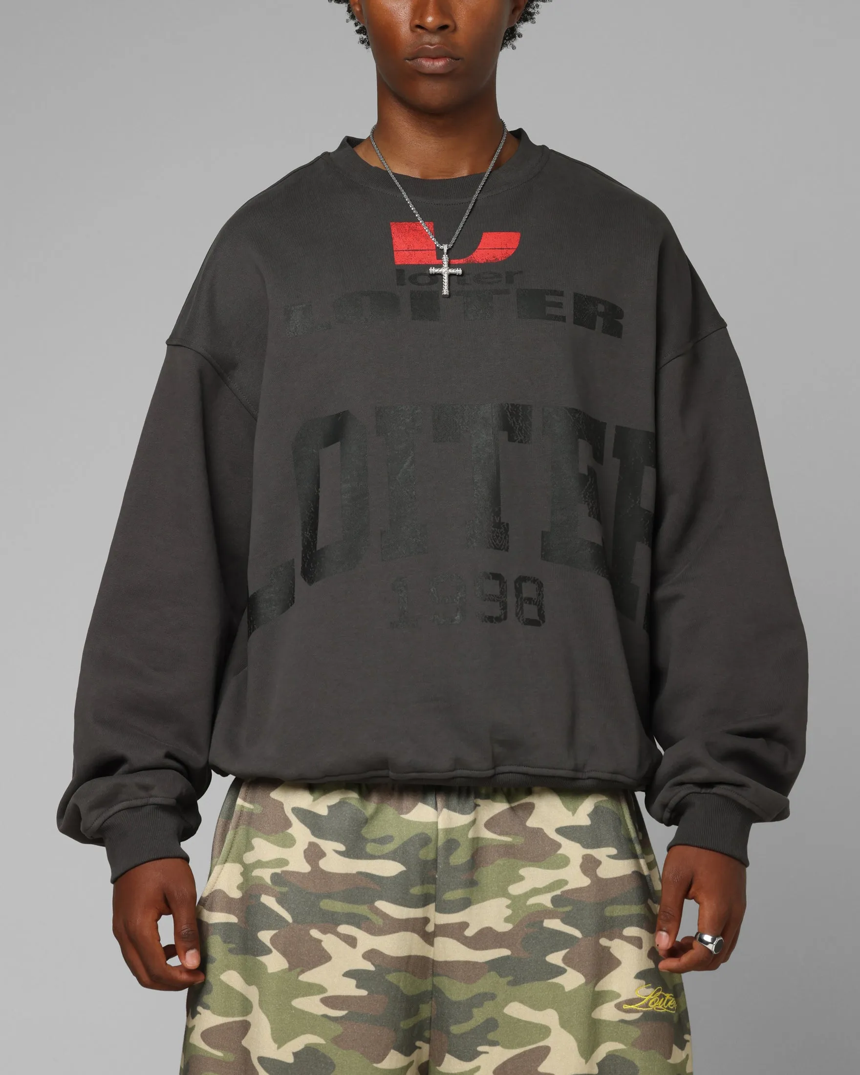 Loiter Champ Crewneck Black sold by Culture Kings