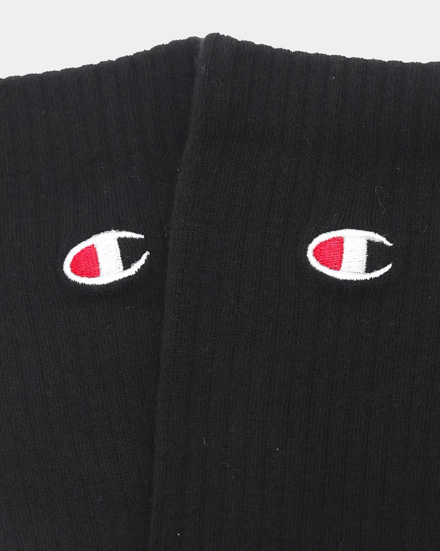 Champion 3 Pack C Logo Crew Socks Black sold by Culture Kings product image thumbnail 2
