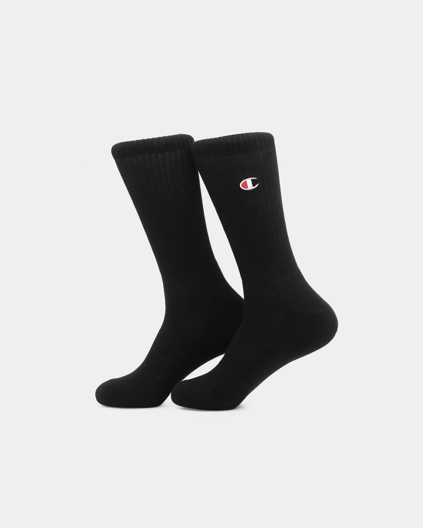 Champion 3 Pack C Logo Crew Socks Black sold by Culture Kings product image thumbnail 3