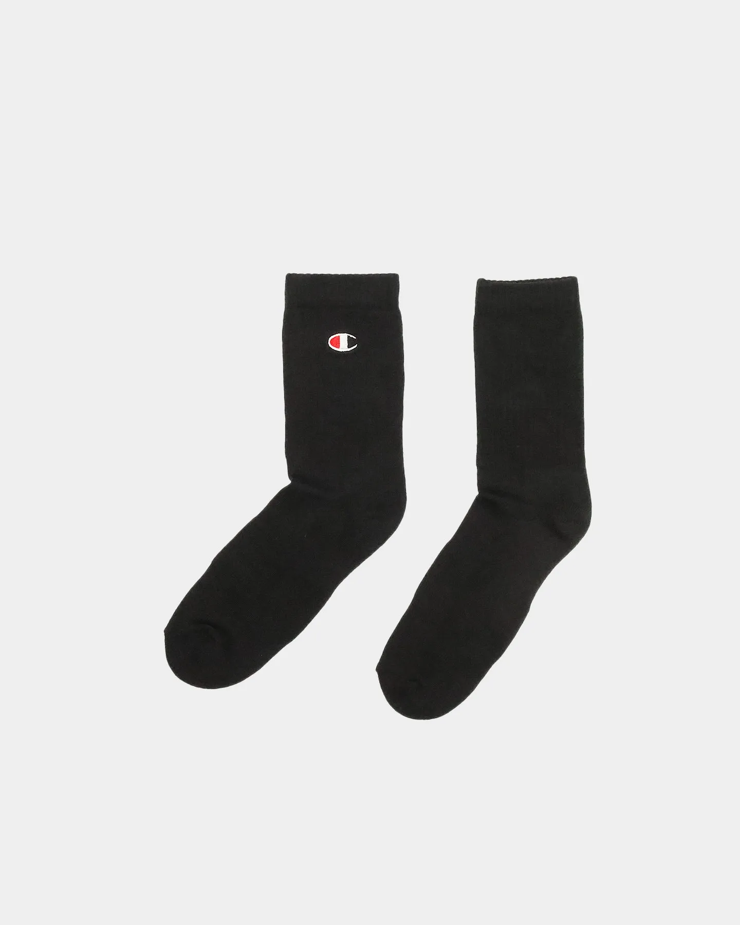 Champion 3 Pack C Logo Crew Socks Black sold by Culture Kings product image thumbnail 4