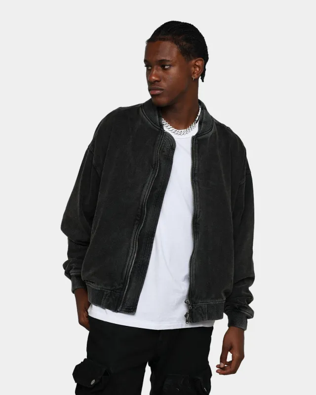MNML Layered Bomber Jacket Black made by MNML