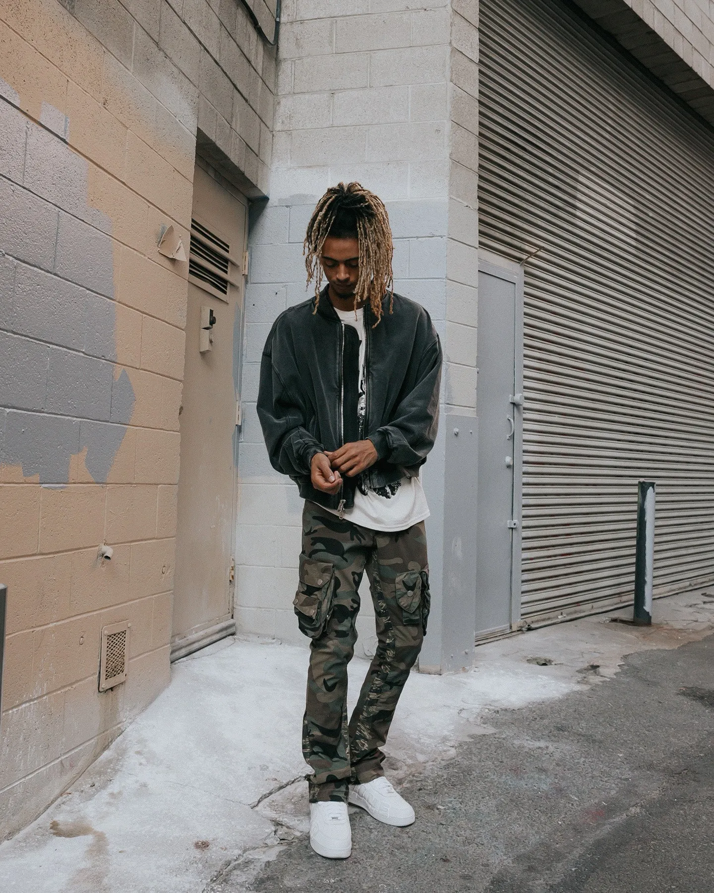 MNML Layered Bomber Jacket Black sold by Culture Kings product image thumbnail 2