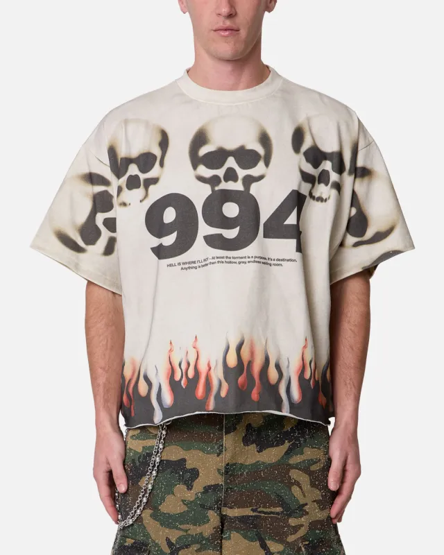 MNML Flame Skull T-Shirt Off White made by MNML