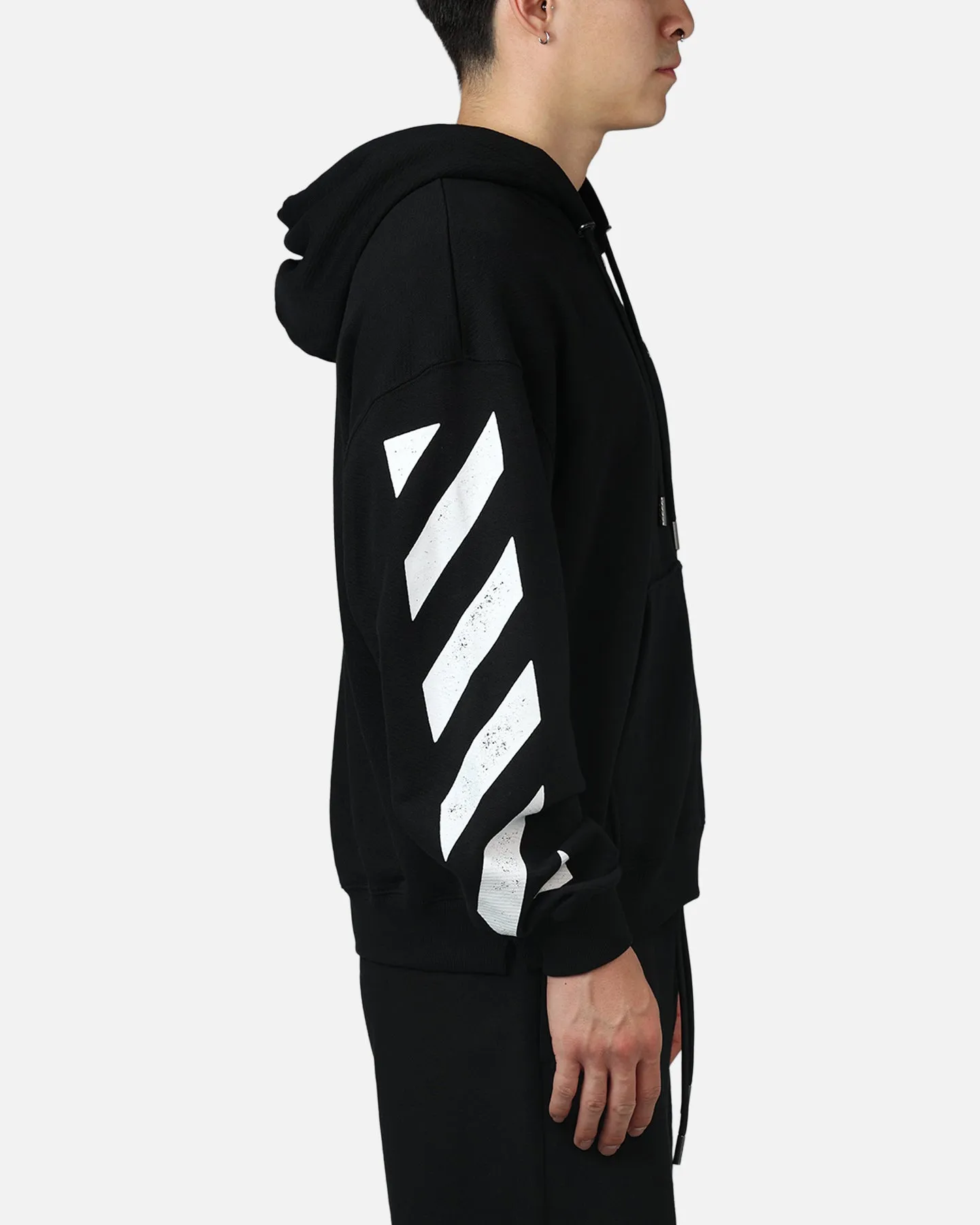 Off White Diag Full Zip Hoodie Black sold by Culture Kings product image thumbnail 5
