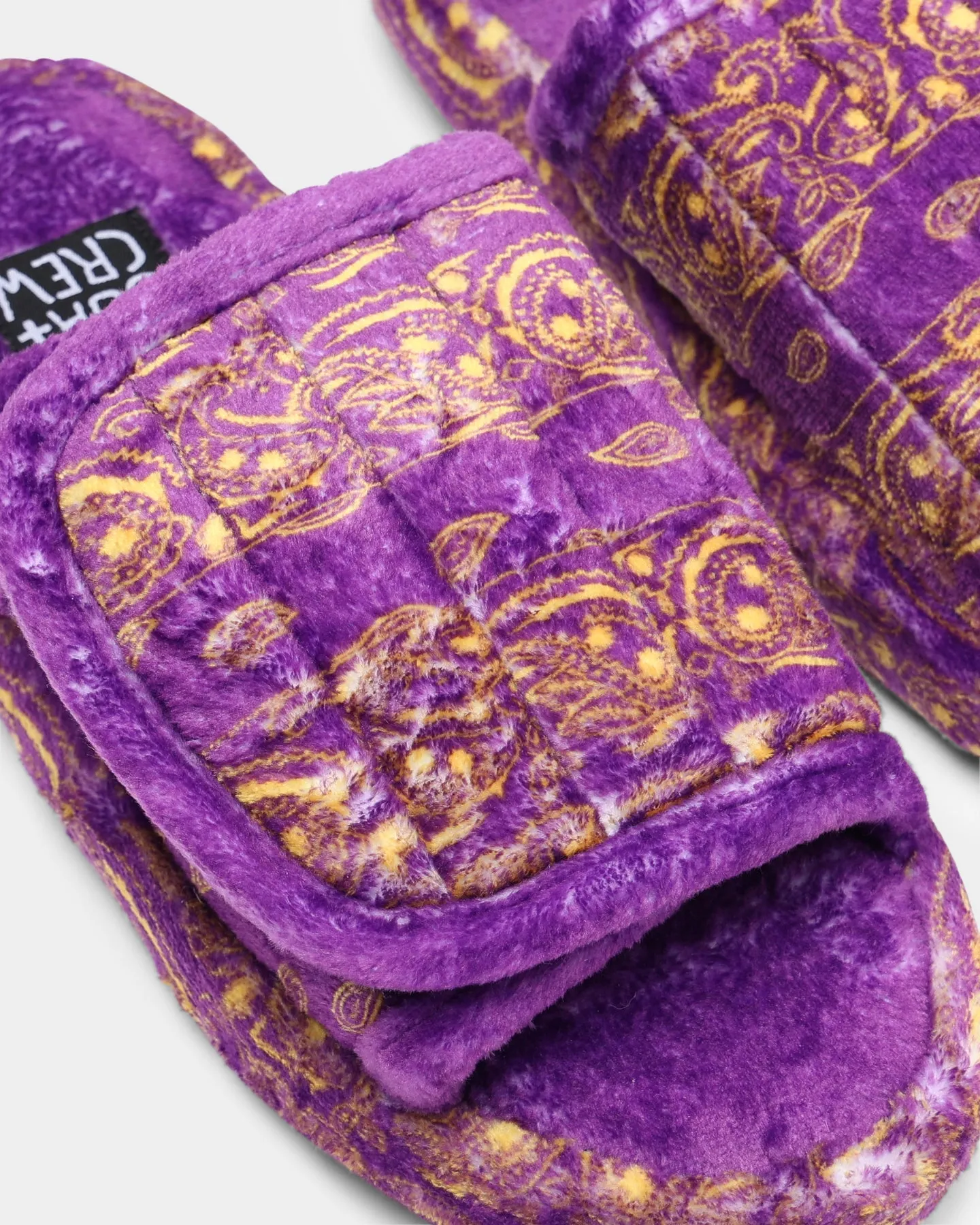 Goat Crew Velcro Paisley Bandana Slipper Purple/Yellow sold by Culture Kings product image thumbnail 2