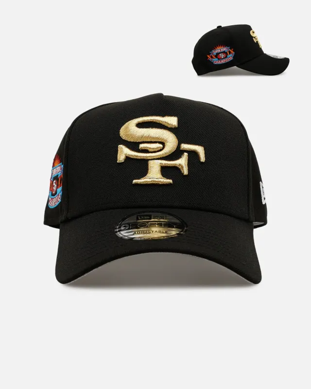 New Era San Francisco 49ers 'Black And Team Color' 9FORTY A-Frame Snapback Black/Official Team Color made by New Era