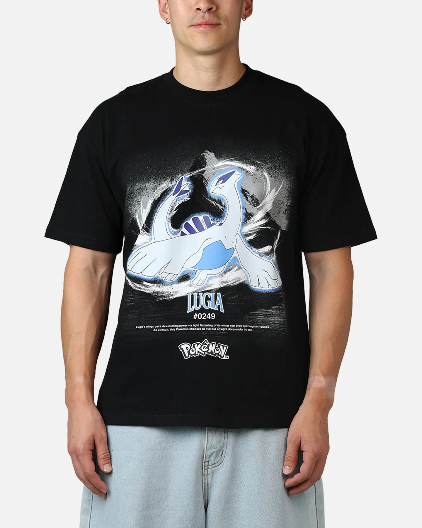 The Pokémon Collection By 73Studio Lugia Legendary T-Shirt Black sold by Culture Kings product image thumbnail 2