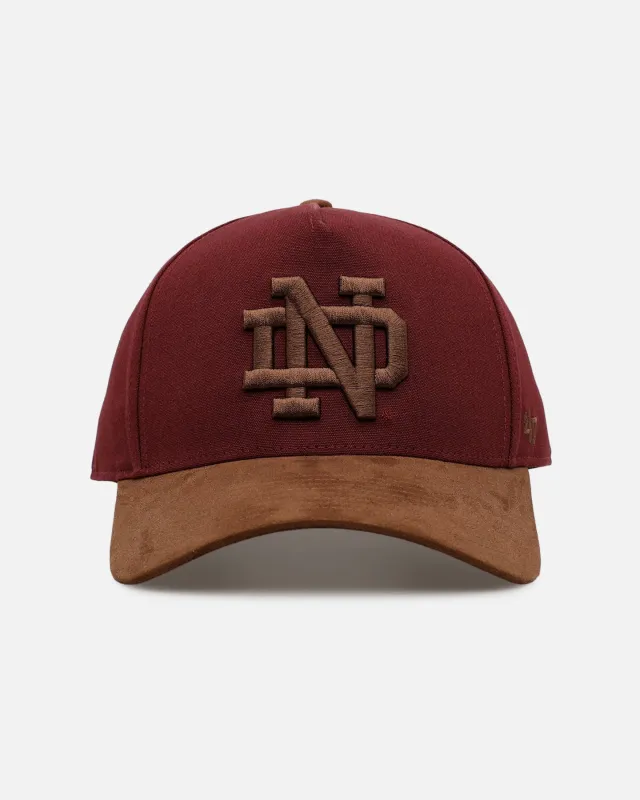 47 Brand Notre Dame Fighting Irish 'Cherry Pie' Offside DT Snapback Dark Maroon made by 47