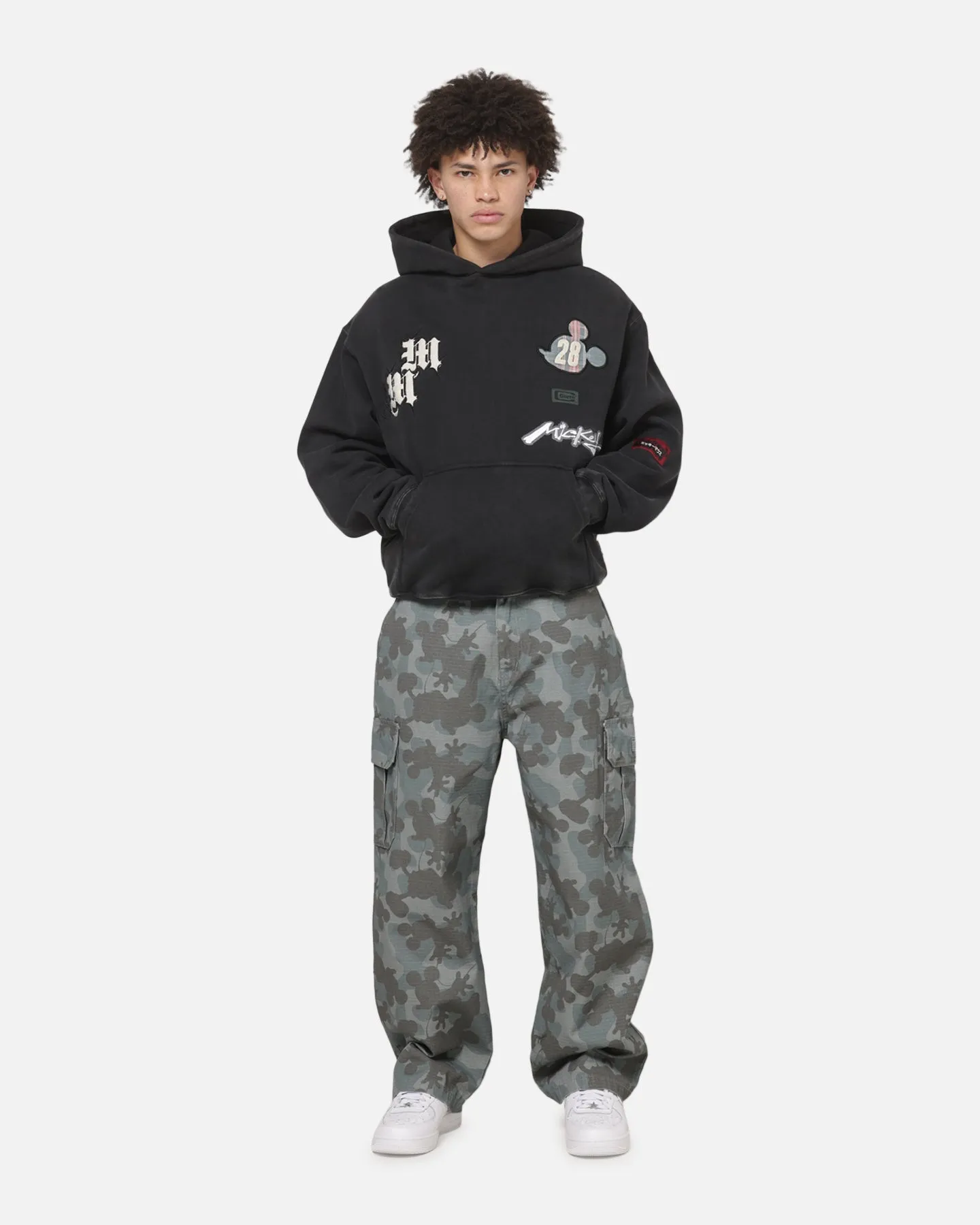 Carré x Disney Mickey & Friends Distressed Pullover Hoodie sold by Culture Kings product image thumbnail 3