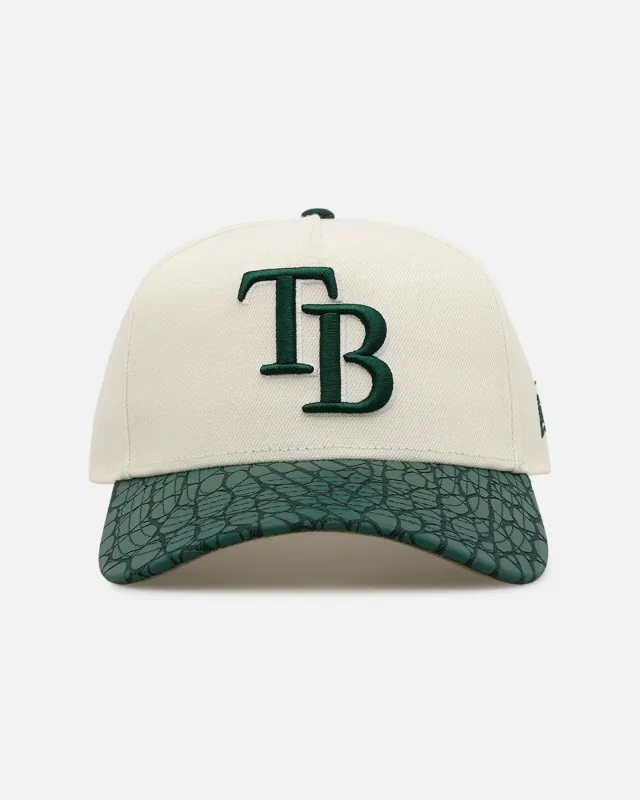 New Era Tampa Bay Rays 'Croc Skin 2.0' 9FORTY A-Frame Snapback Chrome/Dark Green made by New Era