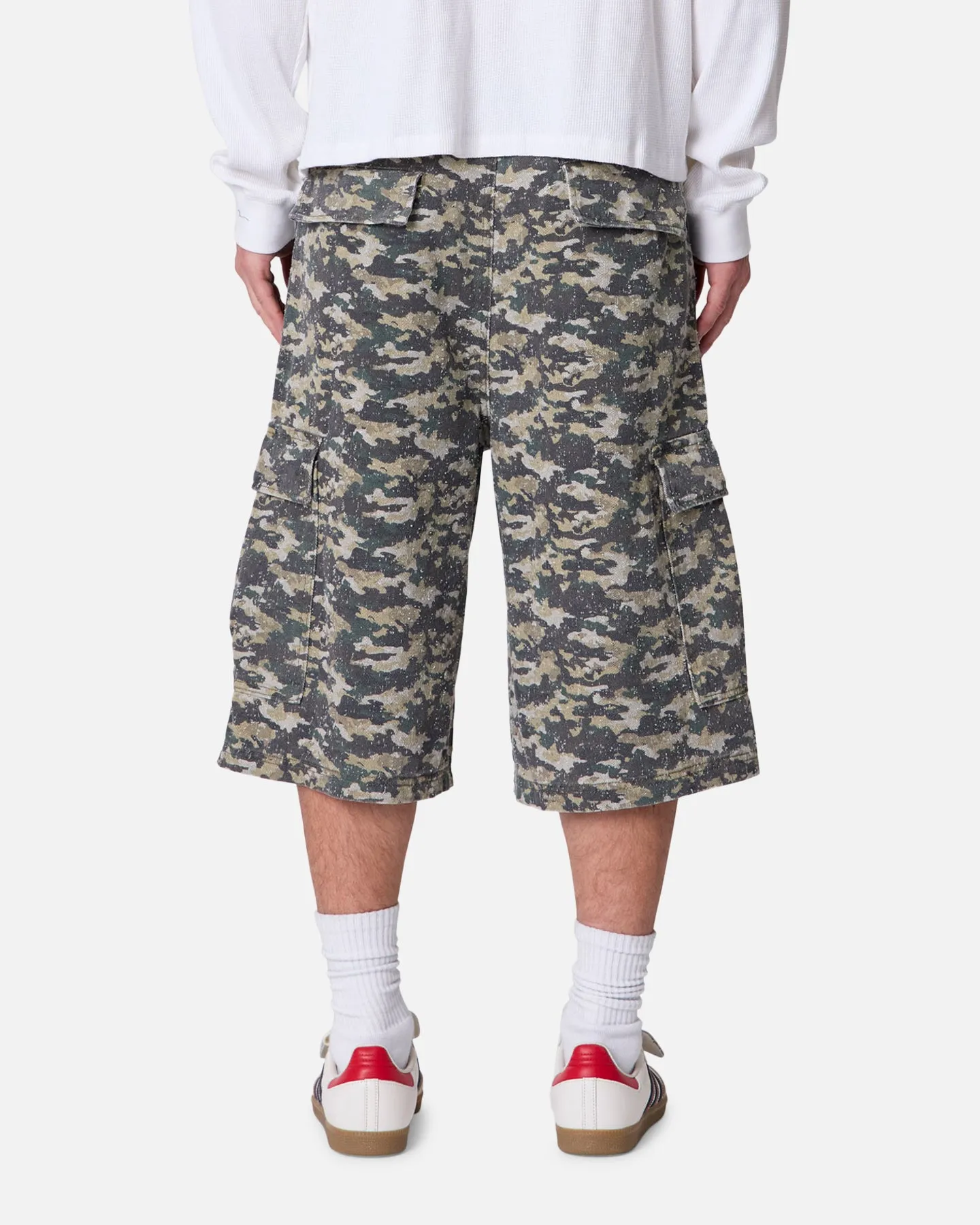 MNML Distressed Ultra Baggy Cargo Shorts Camo sold by Culture Kings product image thumbnail 5