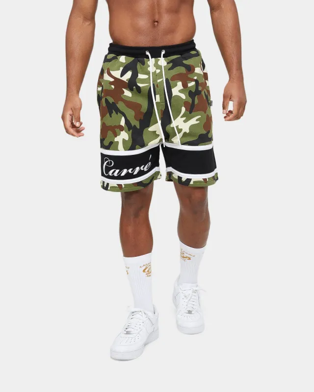 Carre Revolution Fleece Shorts Woodland Camo sold by Culture Kings