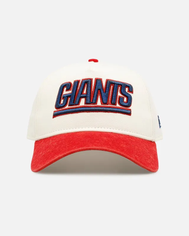 New Era New York Giants 'Washed Metallic' 9FORTY A-Frame Snapback Official Team Colors made by New Era