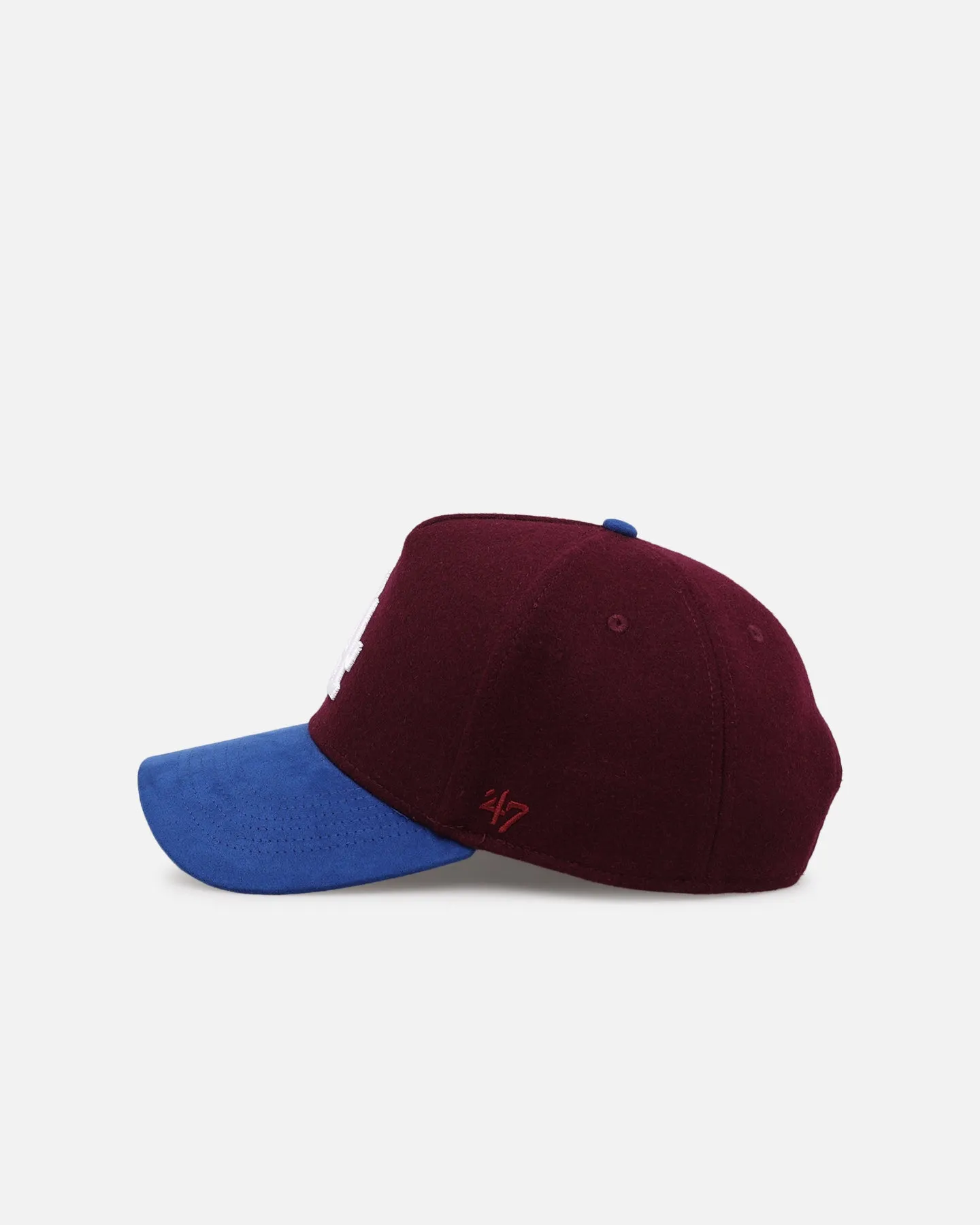 47 Brand Los Angeles Dodgers 'Autumn Tones' Offside Snapback Maroon sold by Culture Kings product image thumbnail 4