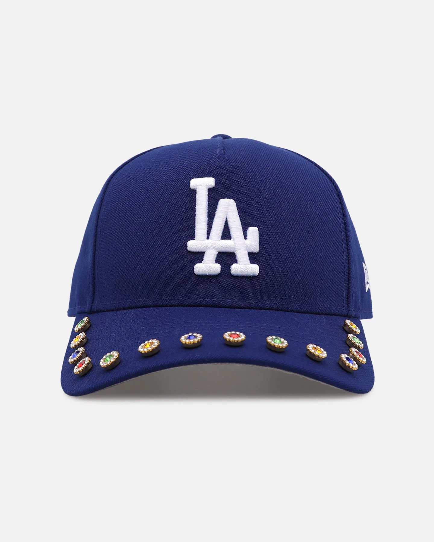 New Era Los Angeles Dodgers 'Visor Embellishment' 9FORTY A-Frame Snapback Official Team Colors sold by Culture Kings