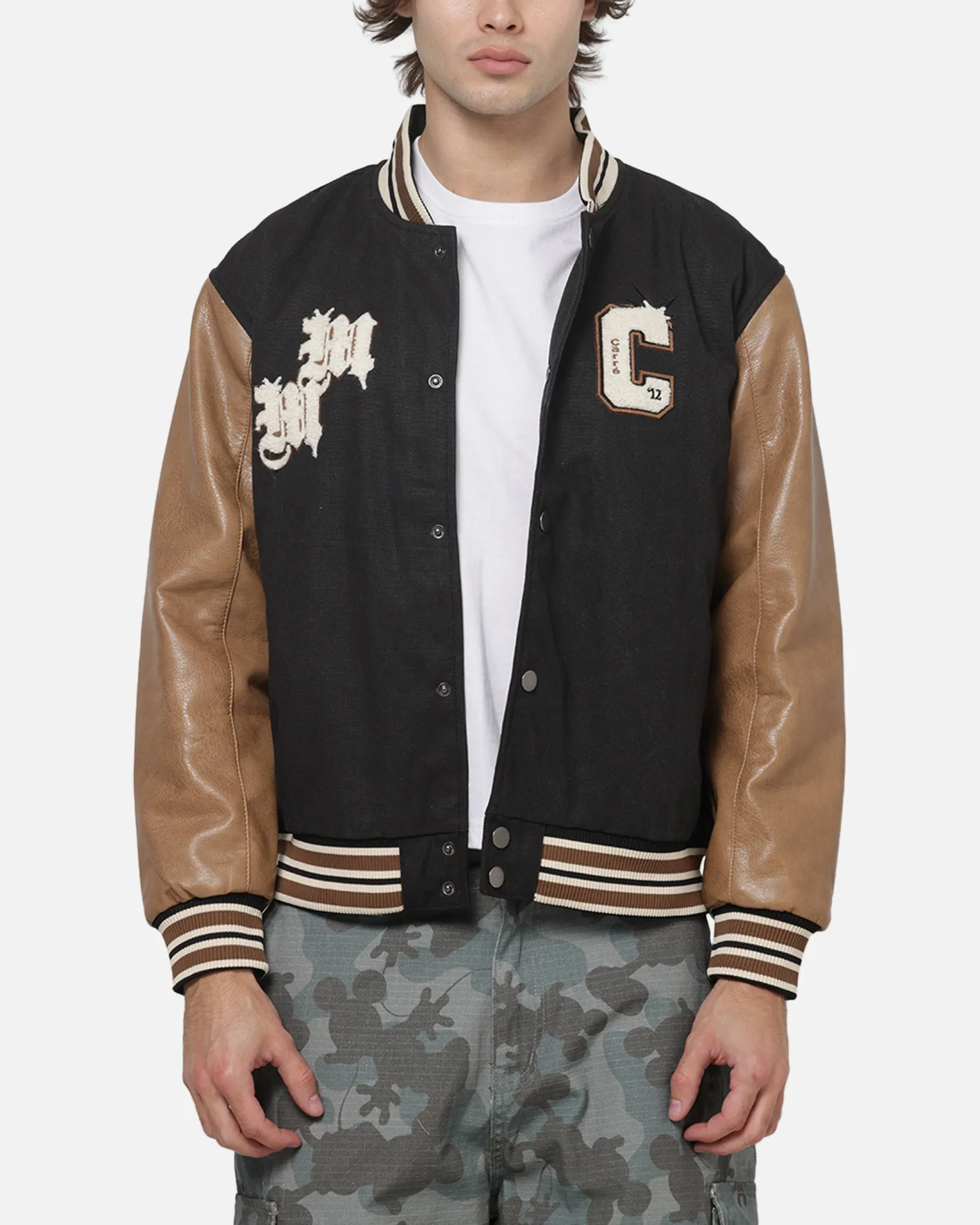 Carré x Disney Mickey & Friends Varsity Jacket Washed Black sold by Culture Kings product image thumbnail 2
