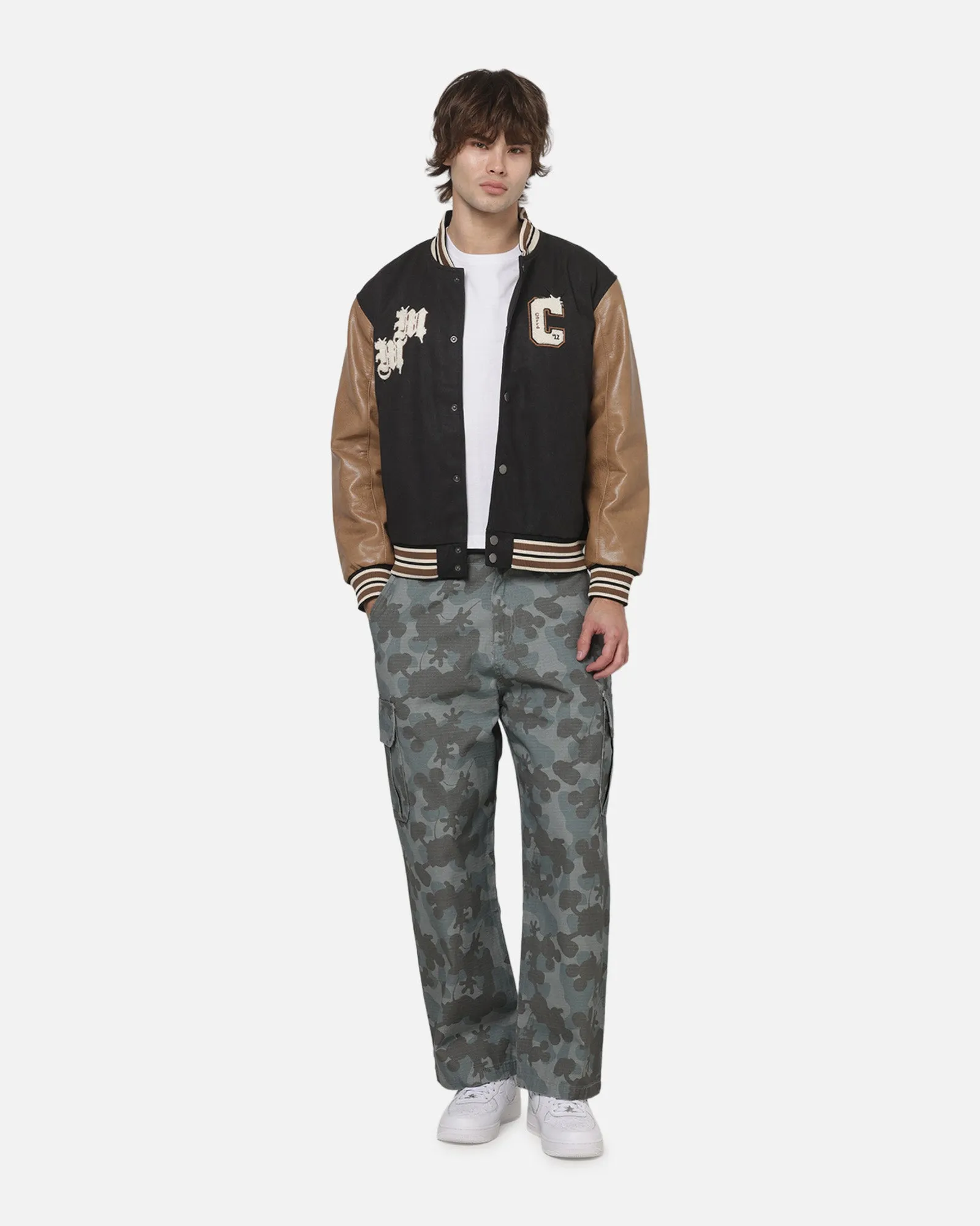 Carré x Disney Mickey & Friends Varsity Jacket Washed Black sold by Culture Kings product image thumbnail 3