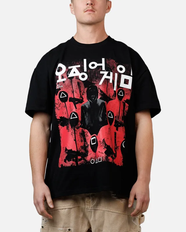 73Studio X Squid Game Masked Men Heavyweight T-Shirt Black made by Culture Kings