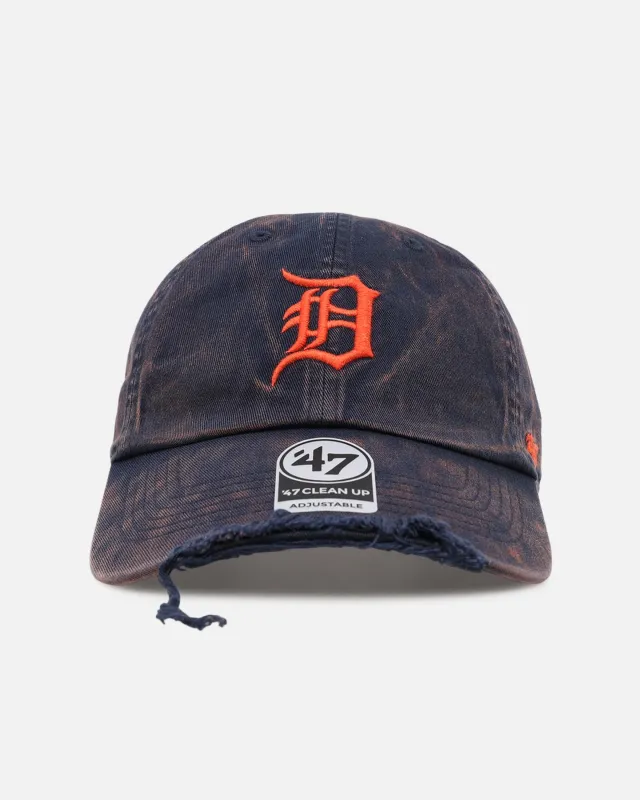 47 Brand Detroit Tigers 'Well Worn' 47 Clean Up Strapback Official Team Colours made by 47
