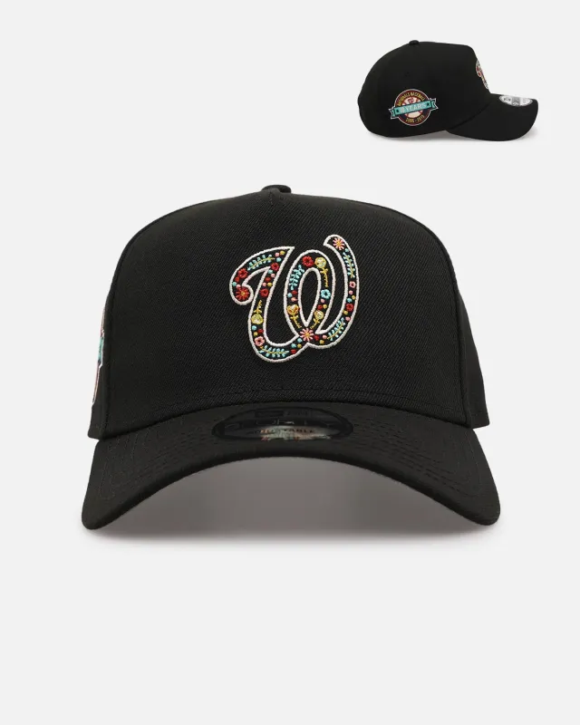 New Era Washington Nationals 'Floral Forever' 9FORTY A-Frame Snapback Black made by New Era