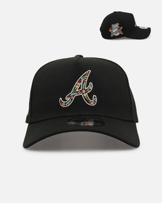 New Era Atlanta Braves 'Floral Forever' 9FORTY A-Frame Snapback Black made by New Era