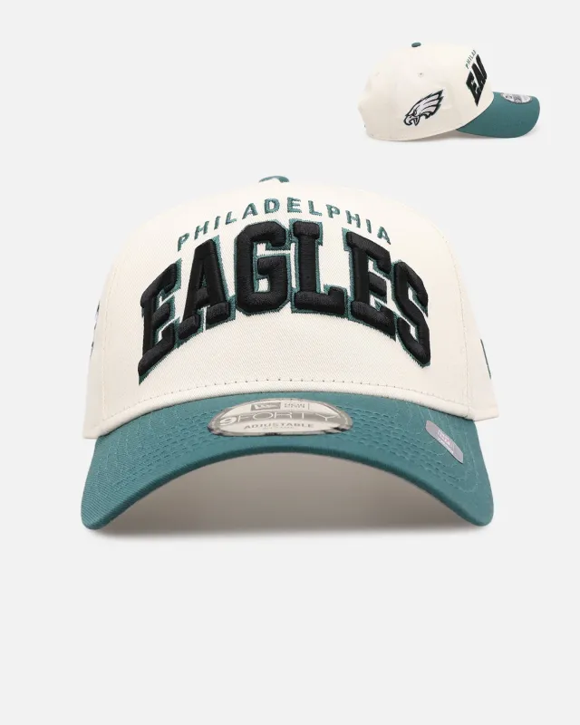 New Era Philadelphia Eagles 'Vintage Arch Logo' 9FORTY A-Frame Snapback Official Team Colors made by New Era