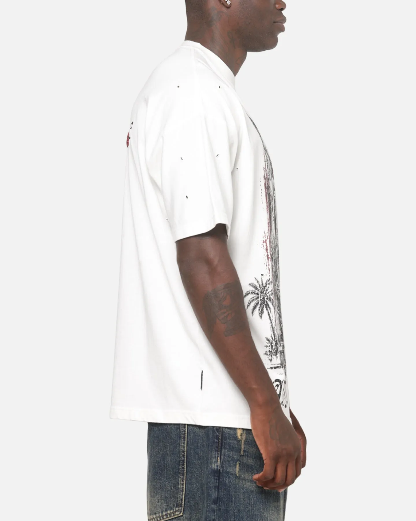 Saint Morta Paradise Boxy T-Shirt Off White sold by Culture Kings product image thumbnail 5