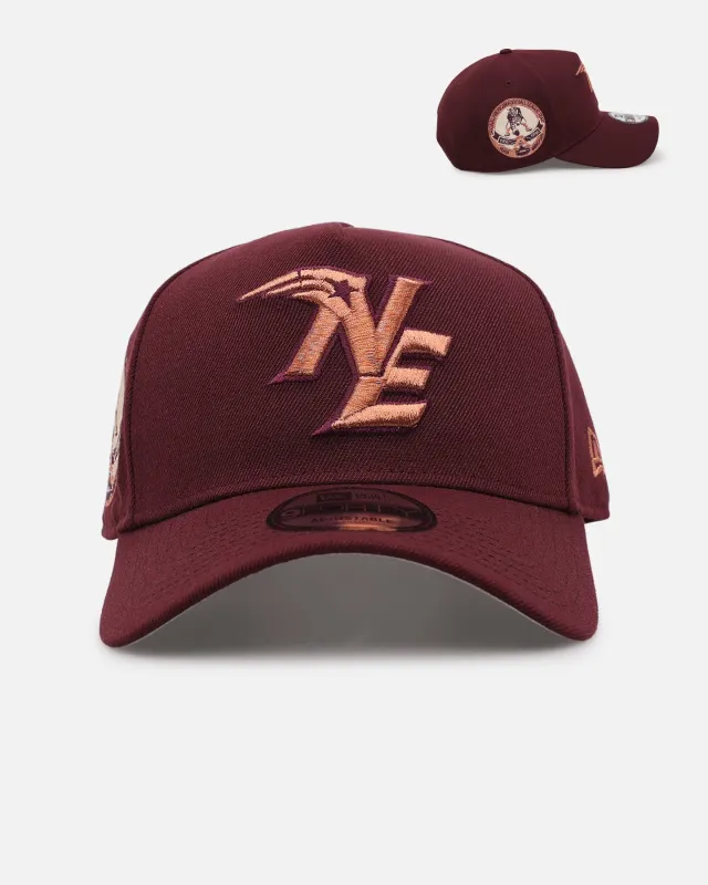 New Era New England Patriots 'Penny' 9FORTY A-Frame Snapback Maroon made by New Era