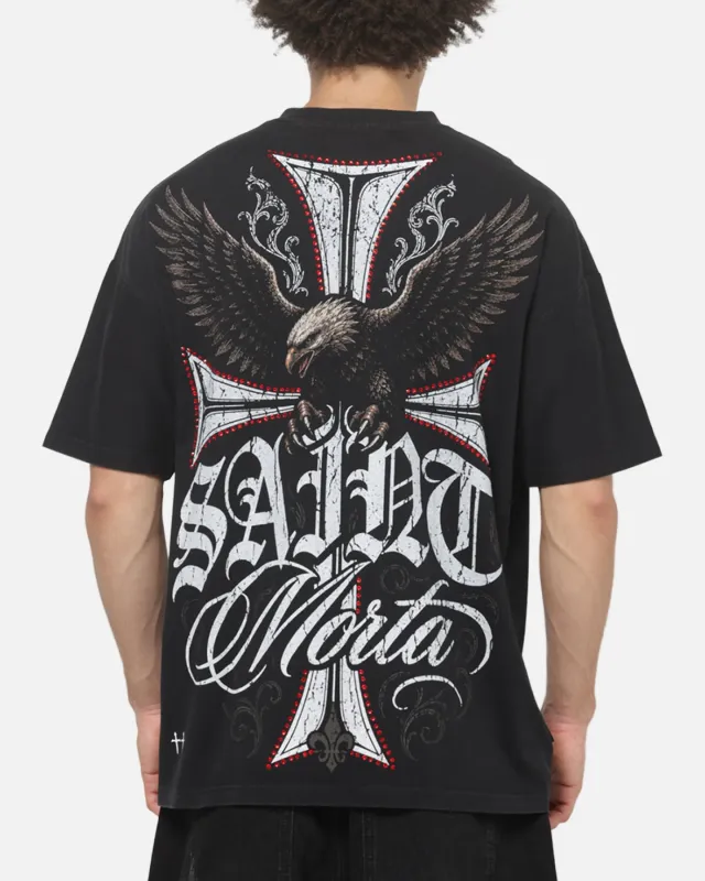 Saint Morta Liberty Boxy T-Shirt Vintage Black made by Culture Kings