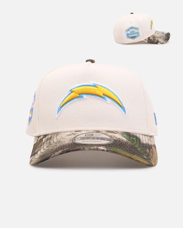 New Era Los Angeles Chargers 'Realtree Visor' 9FORTY A-Frame Snapback Cream/Camo made by New Era